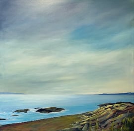 Barb Springer-Sapergia - Shimmer, Cordova Bay (framed)